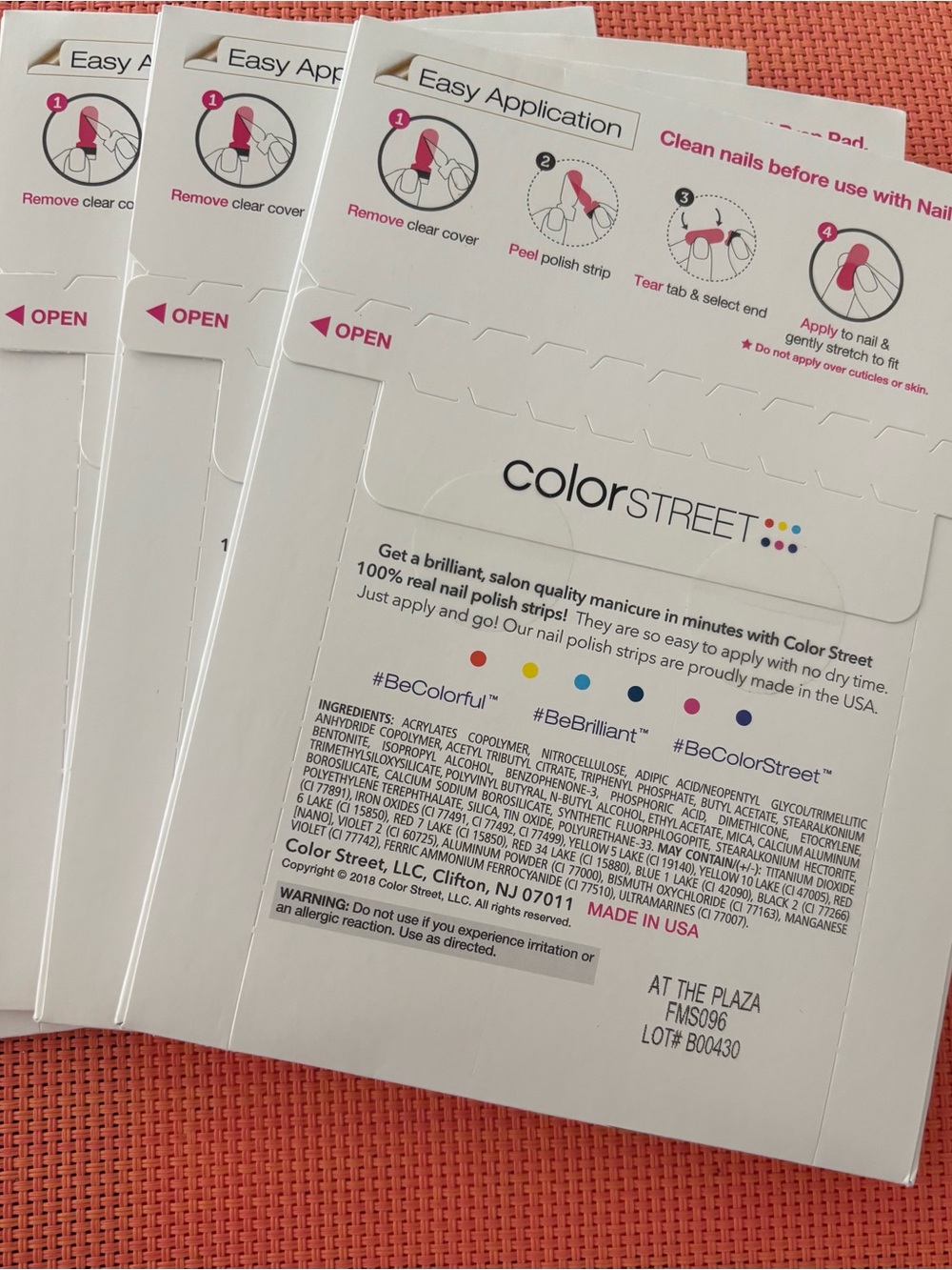 COLOR STREET Polish Strips - Pack of 4
“AT THE PLAZA” shade - Picture 2 of 2